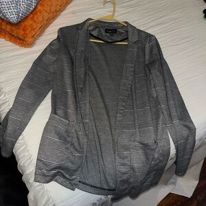 Rue21 Black and Gray Plaid Blazer